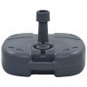 Base de sombrilla portátil rellenable con arena/agua gris 1