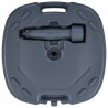 Base de sombrilla portátil rellenable con arena/agua gris 2