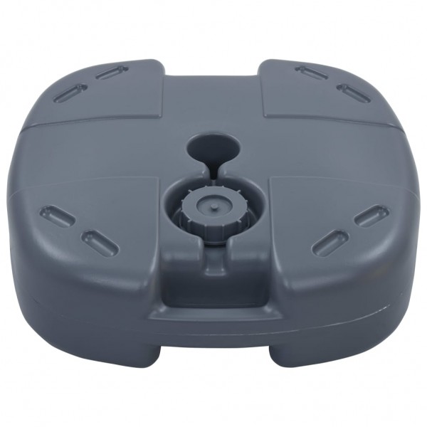 Base de sombrilla portátil rellenable con arena/agua gris M 3