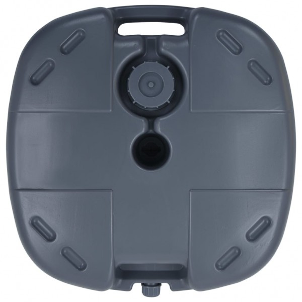 Base de sombrilla portátil rellenable con arena/agua gris M 4