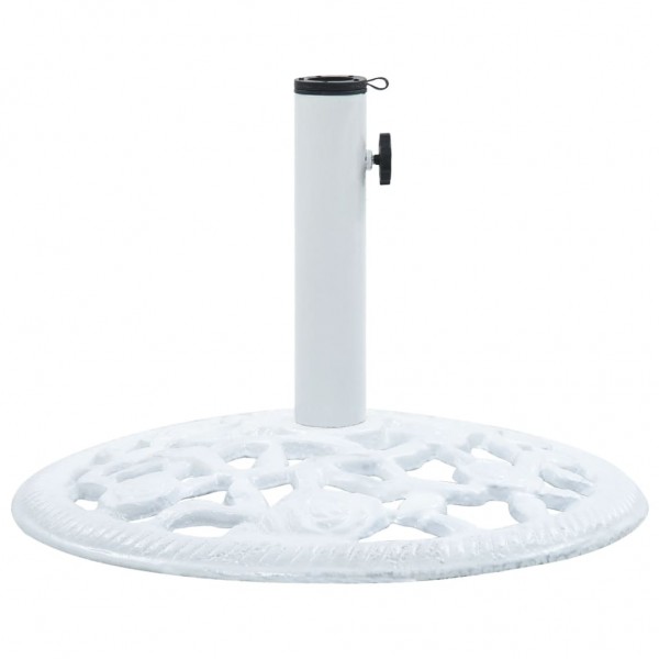 Base de sombrilla de hierro fundido blanco 12 kg 48 cm D
