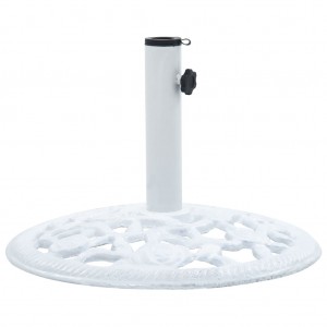 Base para guarda-sol 12 kg 48 cm ferro fundido branco H