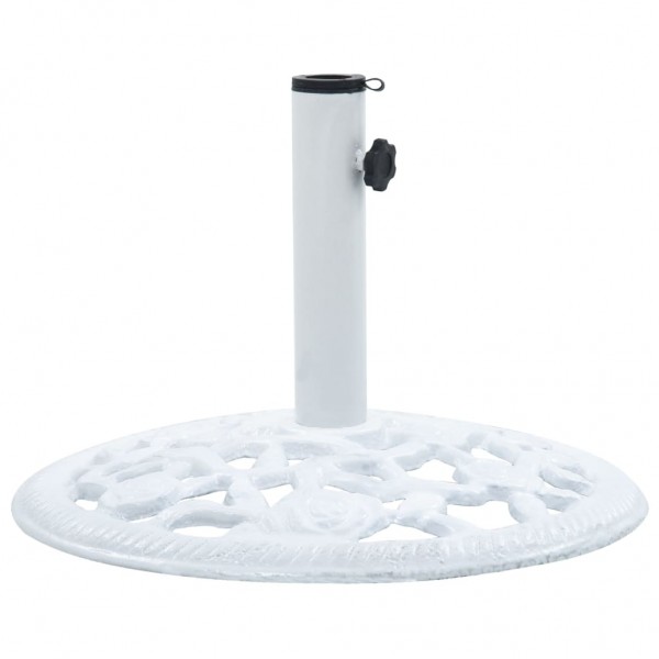 Base de sombrilla de hierro fundido blanco 12 kg 48 cm M 2