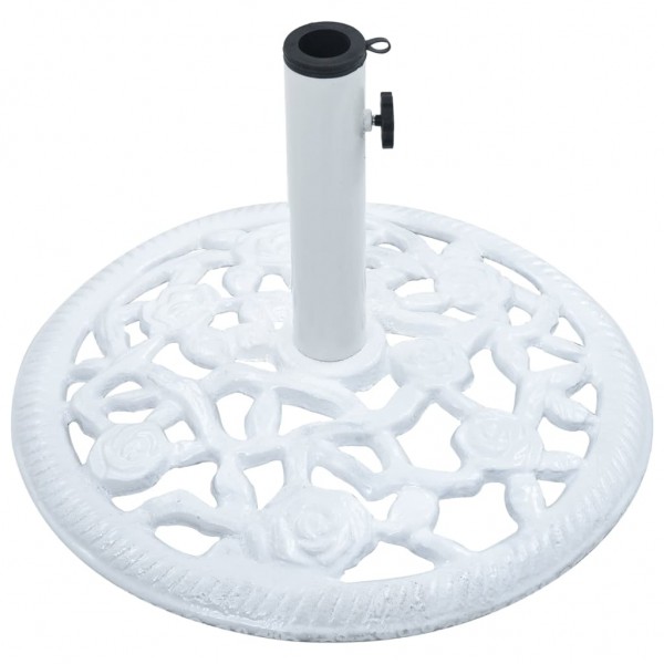 Base de sombrilla de hierro fundido blanco 12 kg 48 cm M 3