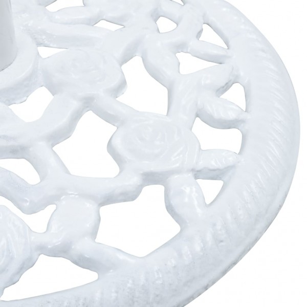 Base de sombrilla de hierro fundido blanco 12 kg 48 cm M 5