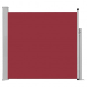 Toldo lateral retrátil para pátio 170x300 cm vermelho H