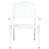 Cadeiras de Jardim  2 pcs Alumínio Fundido Branco 4