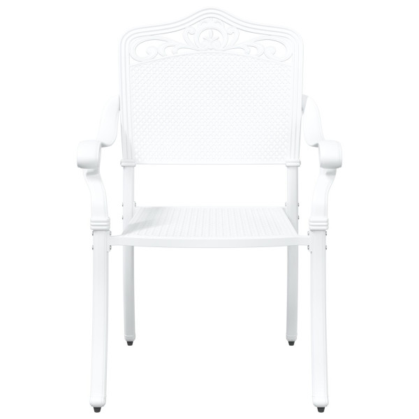 Silla de Exterior  Blanca Metal 62 x 64 x 93 cm Duradera M 4