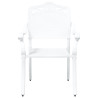 Silla de Exterior  Blanca Metal 62 x 64 x 93 cm Duradera 4