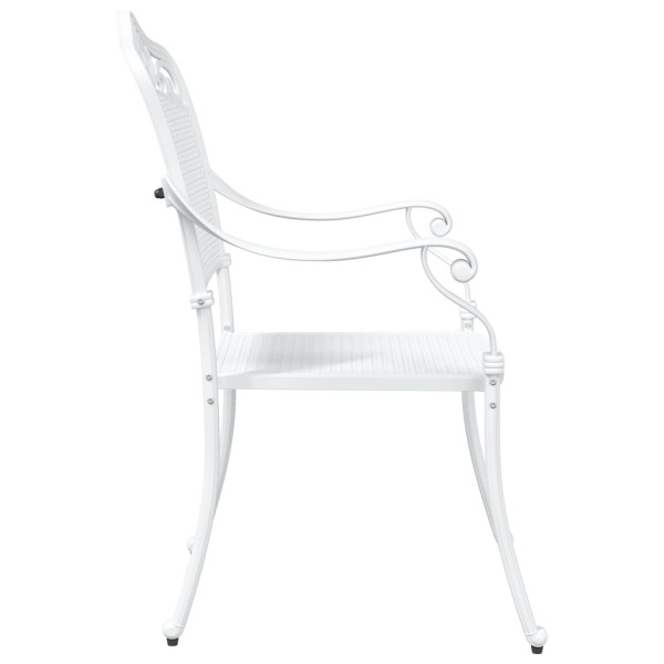 Silla de Exterior  Blanca Metal 62 x 64 x 93 cm Duradera M 5