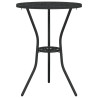 Set de Bistro de Jardín de 3 Piezas  en Negro de Aluminio Fundido 5