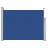 Toldo lateral retrátil para pátio 100x500 cm azul 2
