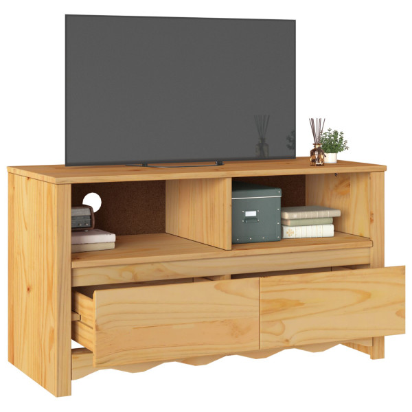 Mueble de TV  DRAMMEN 99x43x55 cm de Madera Maciza de Pino M 3