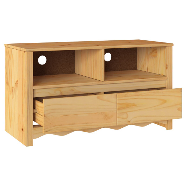 Mueble de TV  DRAMMEN 99x43x55 cm de Madera Maciza de Pino M 5