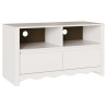 mueble para TV  DRAMMEN Blanco 99x43x55 cm de Madera Sólida de Pino 2