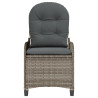 Cadeira Recliner  com Almofada Cinza em Rattan Sintético 5
