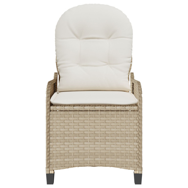 Sillón Recliner con Cojín Beige de Poliratán M 5