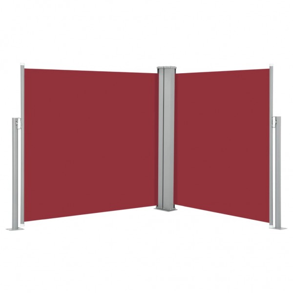 Toldo lateral retráctil rojo 100x600 cm D