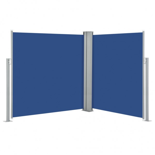Toldo lateral retráctil azul 140x600 cm D