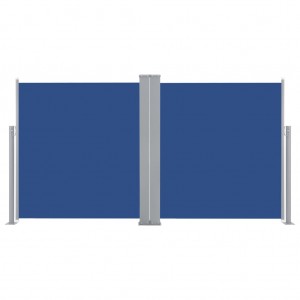 Toldo lateral retráctil azul 160x600 cm H