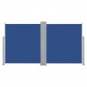Toldo lateral retráctil azul 160x600 cm 2