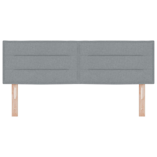 Cabeceira  Design Linhas Cinza Claro 140 cm Tecido M 4