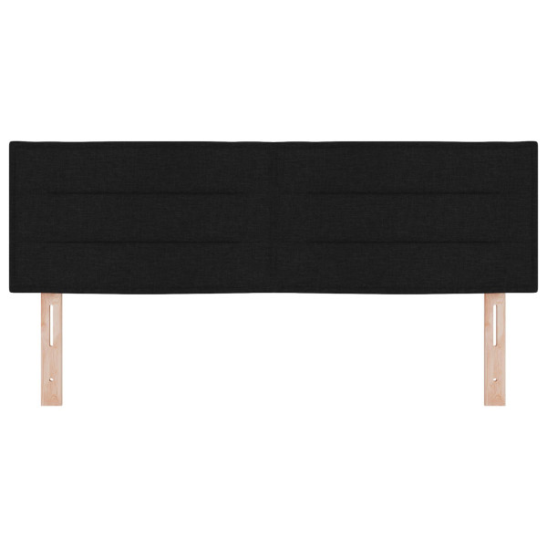 Cabeceira  Design Linhas Preto 140 cm Tecido M 4