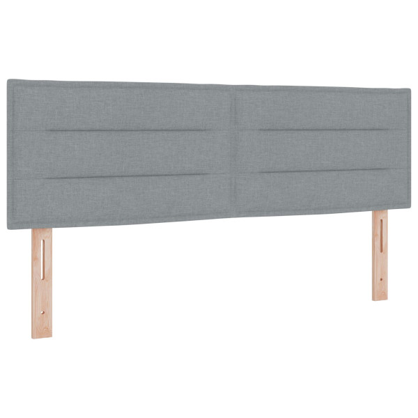 Cabeceira  Design Linhas Cinza Claro 160 cm Tecido M 2