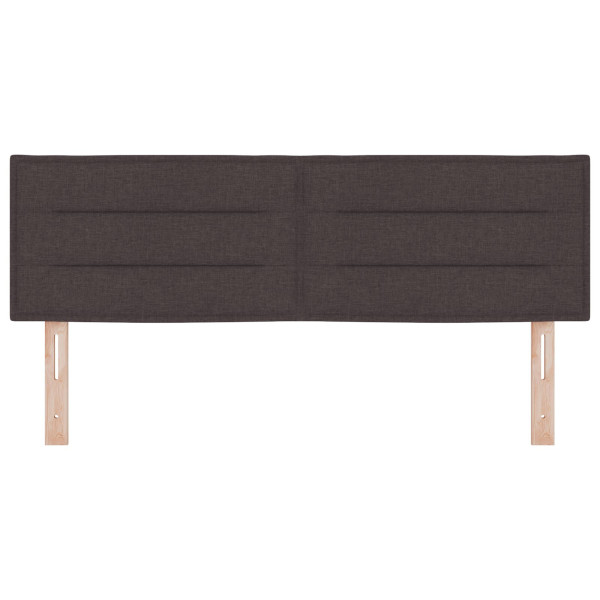 Cabecero diseño Lines marrón oscuro 160 cm tela M 4