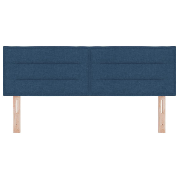 Cabecero  Diseño de Líneas Azul 160 cm Tela M 4