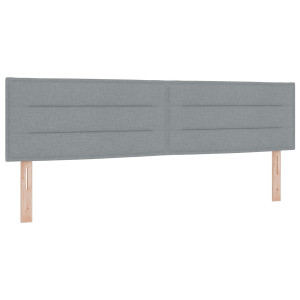 Cabeceira  Design Linhas Cinza Claro 180 cm Tecido H