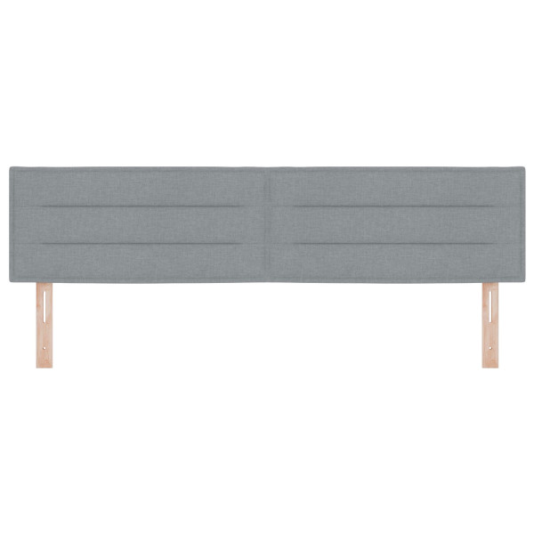 Cabeceira  Design Linhas Cinza Claro 180 cm Tecido M 4