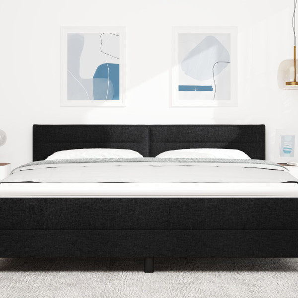 Cabezal de diseño Lines  Negro 180 cm Tela M 3