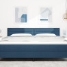 Cabeceira  Design Linhas Azul 180 cm Tecido 3