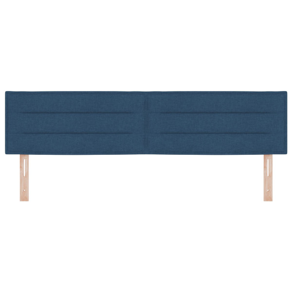 Cabeceira  Design Linhas Azul 180 cm Tecido M 4