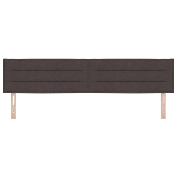 Cabeceira  Design Linhas Castanho 200 cm Tecido M 4