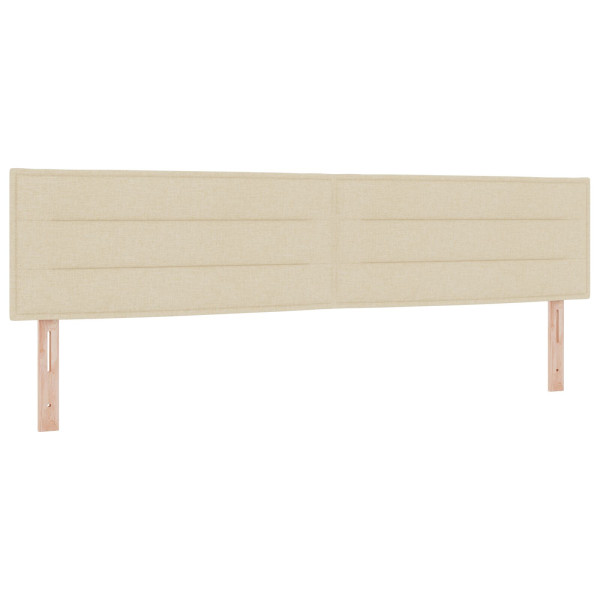Cabeceira  Design Linhas Creme 200 cm Tecido M 2