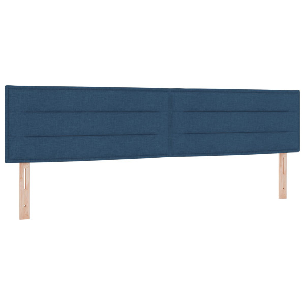 Cabeceira  Design Linhas Azul 200 cm Tecido M 2