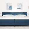 Cabeceira  Design Linhas Azul 200 cm Tecido 3