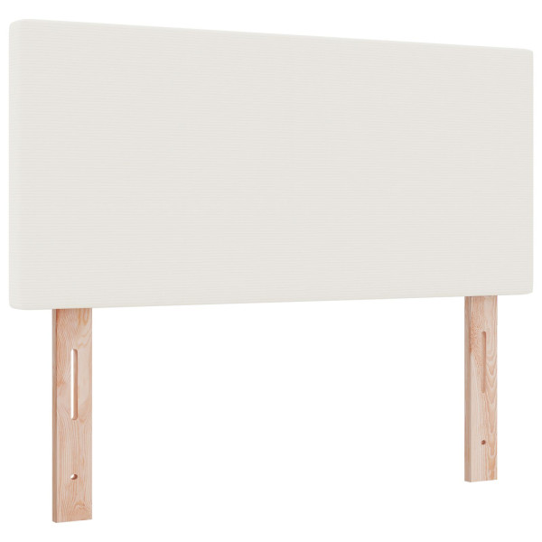 Cabeceira VidaXL Design Simples Creme 90 cm Tecido Corduroy M 2