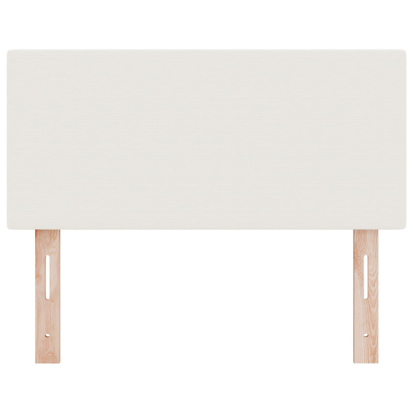 Cabecero de diseño liso crema 90 cm tejido de corduroy M 4