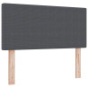 Cabecero  Diseño Sencillo Gris Oscuro 100 cm Tela de Terciopelo 2