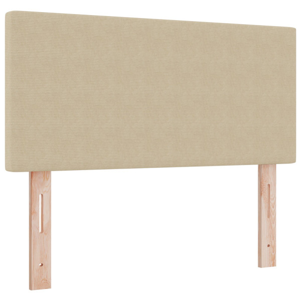 Cabeceira  Design Simples Verde Claro Cinza 100 cm Tecido de Corduroy M 2