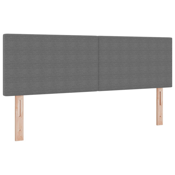 Cabecero  Diseño Sencillo Gris Claro 140 cm Tela de Corduroy M 2