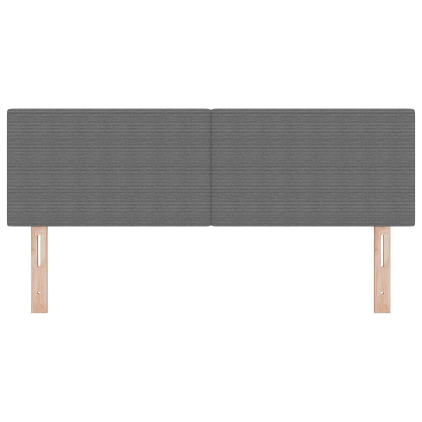 Cabeceira  Design Simples Cinza Claro 140 cm Tecido de Veludo M 4