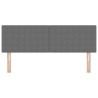 Cabeceira  Design Simples Cinza Claro 140 cm Tecido de Veludo 4