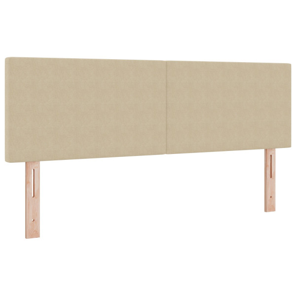 Cabeceira  Design Simples Verde Claro Cinza 140 cm em Tecido De Veludo M 2