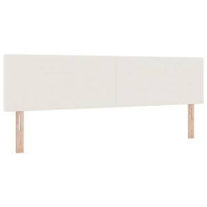 Cabezal  Diseño Sencillo Crema 180 cm Tela de Terciopelo H