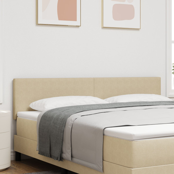 Cabezal  Diseño Sencillo Verde Claro Gris 180 cm Tela de Pana D