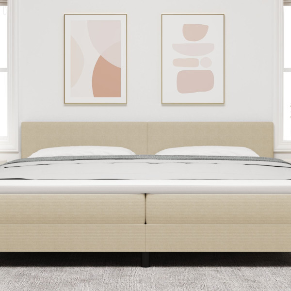 Cabeceira  Design Simples Verde Claro Cinza 200 cm Tecido de Veludo M 3